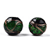 Handmade Gold Sand Lampwork Beads LAMP-T019-12mm-04-2
