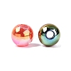 UV Plating Two Tone Color Opaque Resin Beads RESI-Q233-10MM-01-2