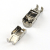 Tarnish Resistant Smooth Surface 201 Stainless Steel Watch Band Clasps STAS-R063-87-4