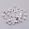 Letter A Cube Acrylic Beads X-PL37C9308-A-1