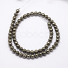 Natural Pyrite Beads Strands G-D391-01-3