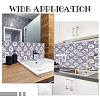 5Pcs Square Mosaic Glass Wall Decorations AJEW-AR0001-28-5
