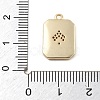 Brass Micro Pave Cubic Zirconia Pendants KK-D283-30G-03-3
