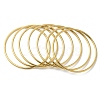 7Pcs 201 Stainless Steel Thin Plain Bangle Sets for Women BJEW-L664-022J-G01-1