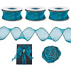 3 Rolls Polyester Organza Ribbons SRIB-TA0001-26B-1