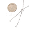 304 Stainless Steel Paperclip Chain Cable Chain Necklace Slider Making AJEW-JB01529-2