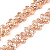 Electroplate Glass Beads Strands EGLA-T028-02F-1
