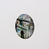 Photo Glass Oval Cabochons X-GGLA-N003-18x25-F04-1