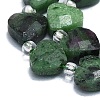 Natural Ruby in Zoisite Beads Strands G-K245-P01-02-3