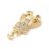 Brass Cubic Zirconia Pendants ZIRC-K089-15G-01-3