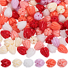 120Pcs 6 Colors Dyed Synthetic Coral Beads CORA-SC0001-28A-1