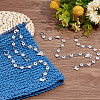 4Pcs 4 Style Acrylic Beaded Knitting Row Counter Chains with Alloy Sheep Charm HJEW-AB00664-5