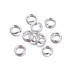 304 Stainless Steel Open Jump Rings X-STAS-E464-09J-S-1