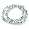 Electroplate Glass Beads Strands EGLA-D020-10x8mm-M2-2