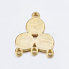 Alloy Rhinestone Connector Settings LS-EA10684Y-G-2