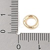 Brass Locking Jump Rings KK-S369-01G-02-3