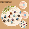 36Pcs 6 Colors Resin Beads RESI-CA0001-37-5