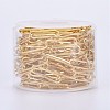 Soldered Brass Paperclip Chains CHC-G005-12G-6