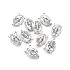 Holy Oval Carved Virgin Mary Tibetan Style Alloy Chandelier Component Links TIBEP-LF0961YKG-AS-LF-1