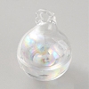 High Borosilicate Glass Bottle Pendants GLAA-WH0010-02E-1