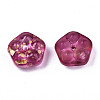 Spray Painted Glass Beads DGLA-R052-002-B06-2