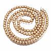 Electroplate Non-magnetic Synthetic Hematite Bead Strands G-Q466-3mm-04-4
