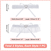 Polyester Lace Bridal Garters DIY-WH0366-34-2