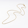 Brass Chain Necklaces MAK-L009-04G-2