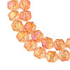Electroplate Glass Beads Strands EGLA-N008-018-A04-3