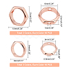 60Pcs 6 Style Brass Bead Frame KK-PH0004-19-2