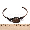 Natural Rose Quartz & Amethyst Cuff Bangles G-B149-16R-06-5