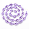 Handmade Opaque Acrylic Coffee Bean Chains CHAC-ZX0001-01E-2