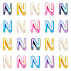 20Pcs UV Plating Opaque Acrylic European Beads OACR-TADJ0001-16N-2