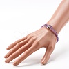 Reiki Crystal Natural Mixed Stone Beads Bangle for Girl Women BJEW-JB06802-5