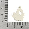 Christmas Theme Spray Painted Alloy Enamel Pendants ENAM-Z020-01D-3