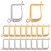 40Pcs 2 Colors 304 Stainless Steel Hoop Earring Findings STAS-SC0010-44-1