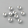Plating Plastic Acrylic Round Beads PACR-L003-6mm-S-7