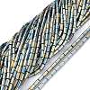 Electroplate Glass Beads Strands EGLA-K014-B-FP05-1