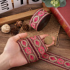 Ethnic Style Embroidery Polyester Ribbons SK-TAC0001-01-6