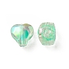 UV Plating Rainbow Iridescent Acrylic Beads OACR-F004-05B-2