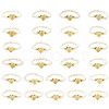 Natural Freshwater Pearl & 304 Stainless Steel Bead Finger Rings RJEW-FS00001-05-2