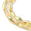 Transparent Electroplate Glass Beads Strands GLAA-K064-05A-HP01-3