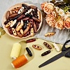 70pcs 7 colors Natural Wood Buttons FIND-NB0005-03B-4