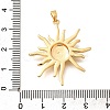 Brass Pendents KK-R212-06G-01-3