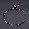 Adjustable 201 Stainless Steel Slider Bracelets Making STAS-S105-JN646-3-4