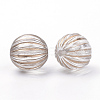 Plating Transparent Acrylic Beads X-PACR-Q115-60-16mm-2