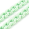 Personalized Acrylic Curb Chain Necklaces NJEW-JN03515-01-5