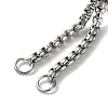 Non-Tarnish 304 Stainless Steel Adjustable Finger Ring Findings STAS-P328-06A-P-2