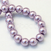 Baking Paint Pearlized Glass Pearl Round Bead Strands X-HY-Q003-10mm-44-3