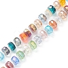 Electroplate Transparent Glass Beads Strands EGLA-H101-03H-2